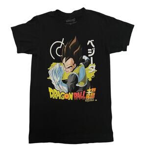 Dragon Ball Super Vegeta Battle Pose T-Shirt Small Black Anime‎ Tee  2020 DBZ